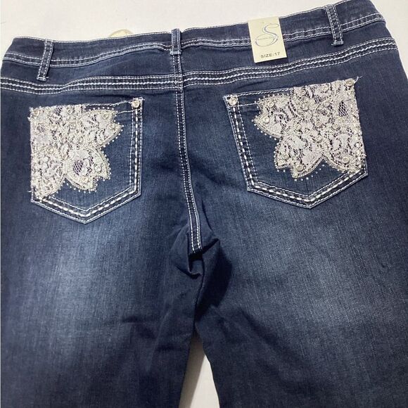 NWT Season story Dark Wash Size 17 - Picture 5 of 9